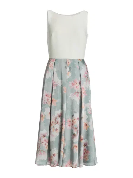 SWING Koktejl obleka opal / pastelno / roza / bela modra