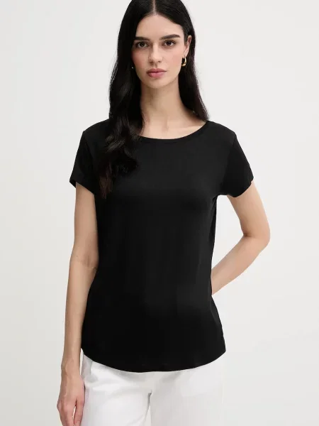 Тениска Sisley дамска черно