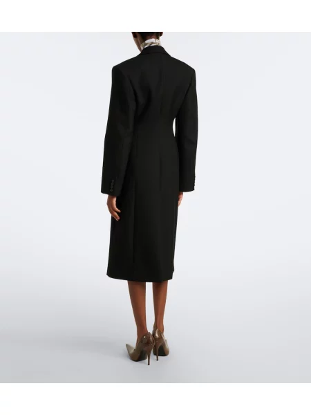 Palton Acne Studios de lână negru