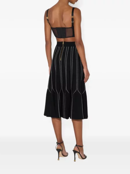 Top Elisabetta Franchi de lână negru