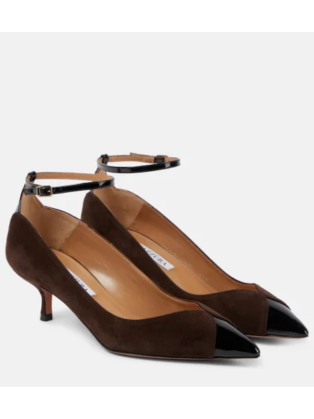 Salonarji Aquazzura iz semiša rjava