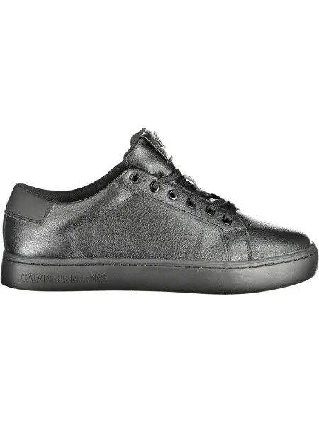 Teniși Calvin Klein din piele clasici negru