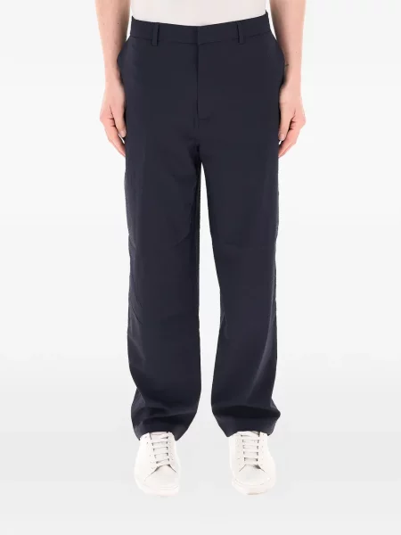 Pantaloni Armani Exchange cu autograf albastru