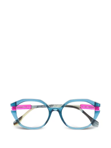 Ochelari de soare Face à Face cu imprimeu geometric albastru