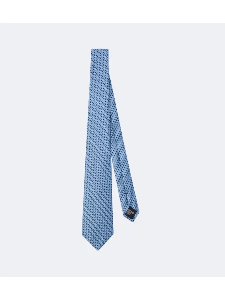 Cravată Giorgio Armani de mătase albastru