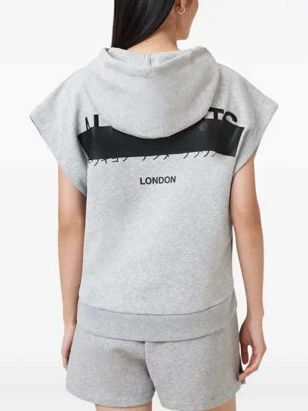 Hanorac cu glugă Allsaints gri