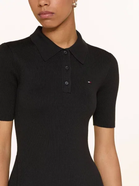 Tommy Jeans sukienka mini rozkloszowana czarny