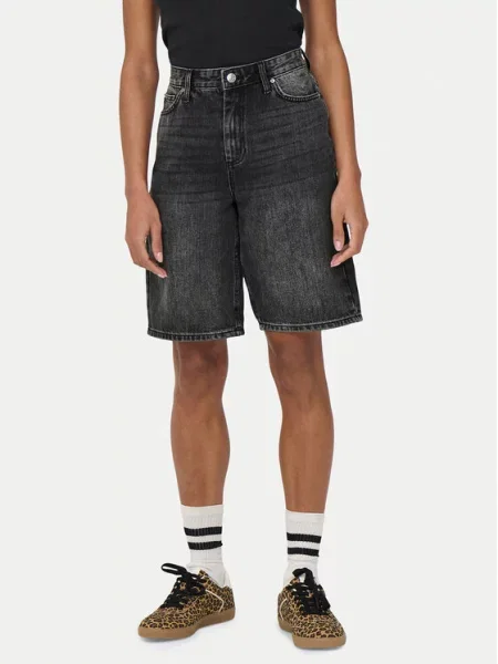 ONLY Kavbojke ONLSONNY črn denim siva