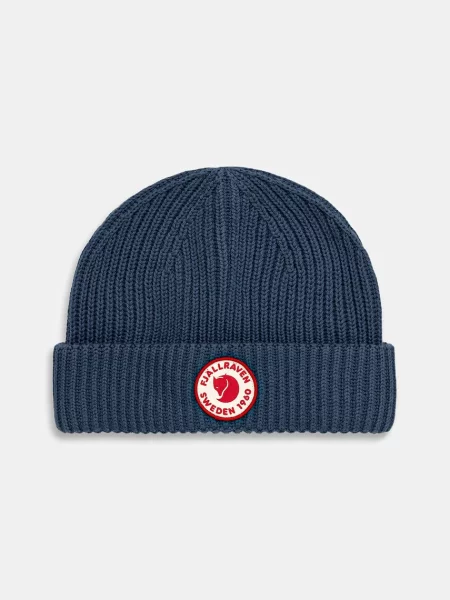 Fjallraven czapka z dodatkiem wełny Lite niebieska