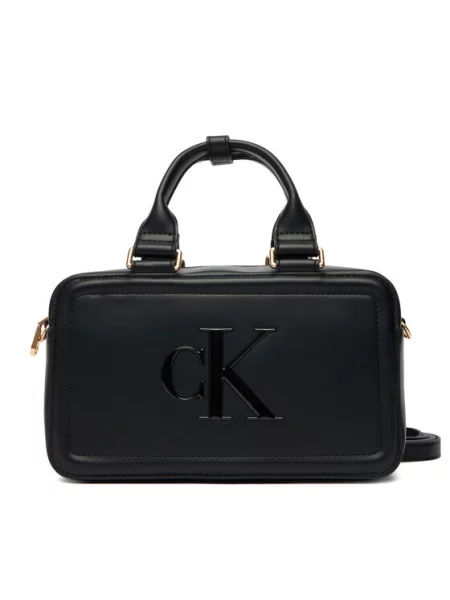 Calvin Klein Ročna torbica BOLD ELONGATED MINI' črna