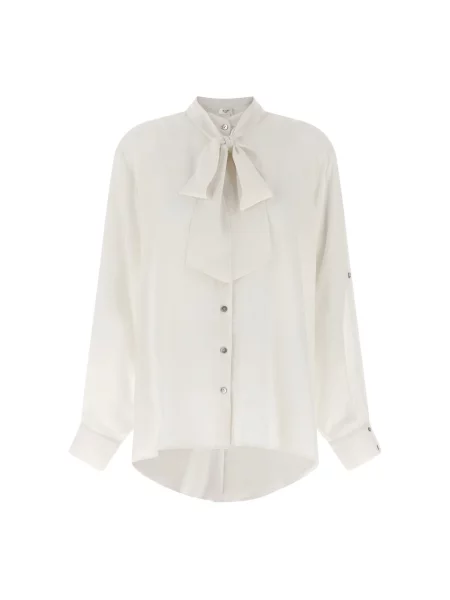 Koszula Di.la3 Pari' z krepy biała