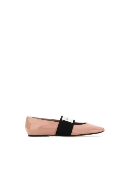 Balerinki Givenchy skórzane różowe