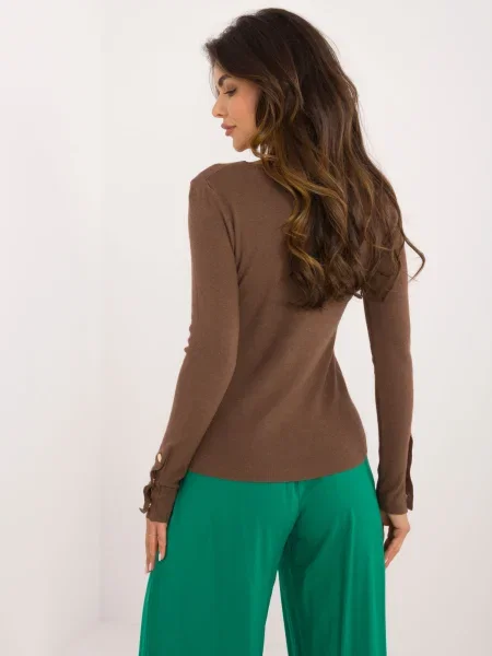 Pulover Fashionhunters clasic maro