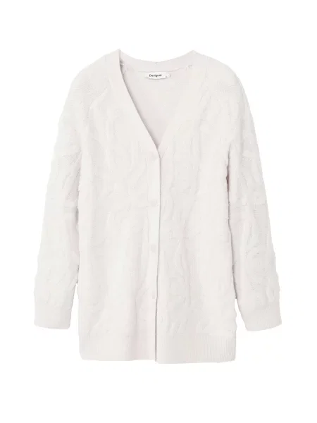 Desigual Cardigan Montreal | Oversize fit alb
