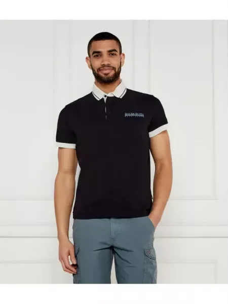 Napapijri Polo E-ZERI | Relaxed fit negru