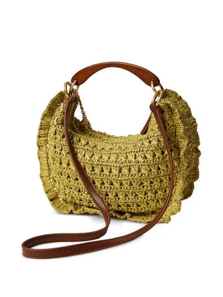 Geantă de mână Twinset cu volane verde