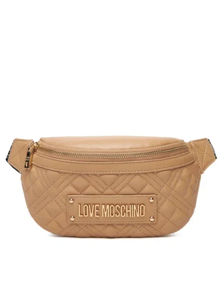 Чанта за кръст Love Moschino бежово