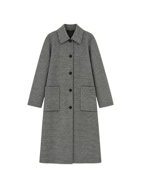 Palton Seventy cu model pepito negru