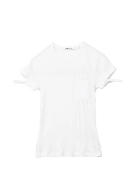 Koszulka Helmut Lang o krotszym kroju biała