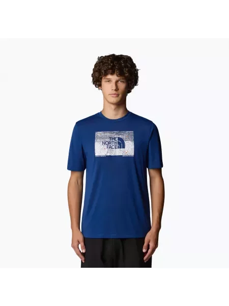 Koszulka The North Face Foundation Abstract Graphic Tee estate blue niebieska