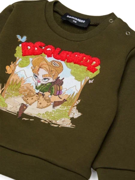 Komplet dresowy dziecięcy Dsquared2 zielony