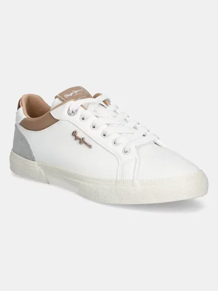 Маратонки Pepe Jeans KENTON COURT W кафяво бяло