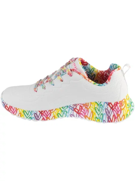 Tenisky Skechers so srdiečkami biela