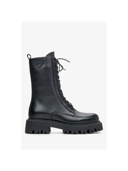 Кожаные ботинки челси Estro черные