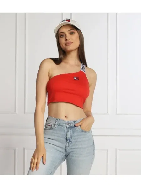 Tommy Jeans Top roșu