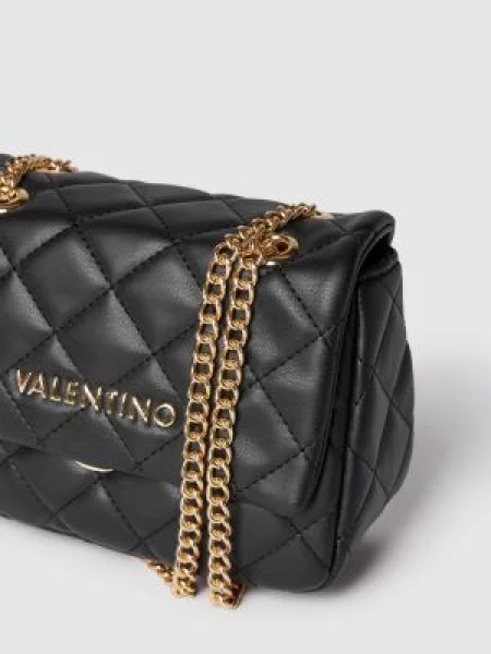 Torebka z imitacji skóry model ‘Ocarina Pattina’ Valentino Handbags czarna