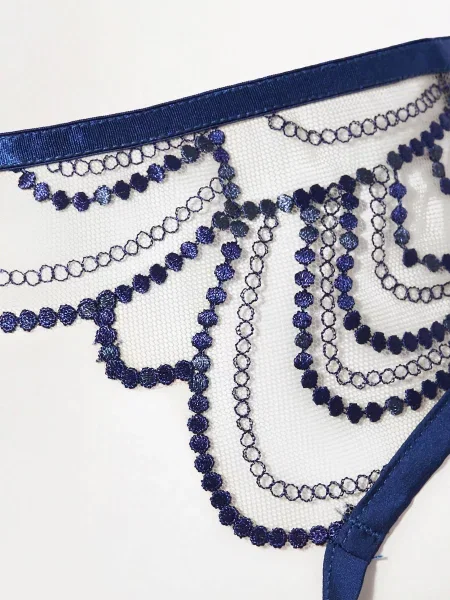 Bluebella Pas Do Pończoch Soraya blau granatowy