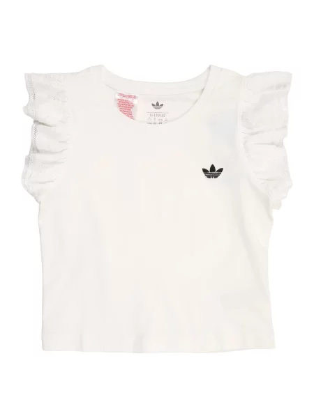 ADIDAS ORIGINALS Tricou SLIM LACE' alb