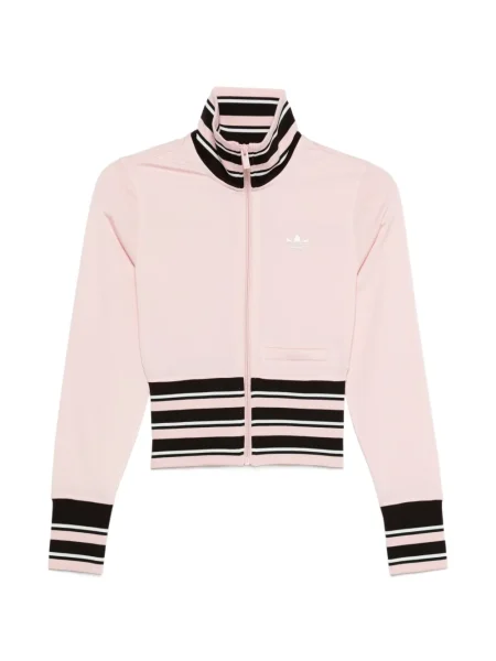 Prugasta trčanje bočna pruga majica s kapuljačom Adidas crna