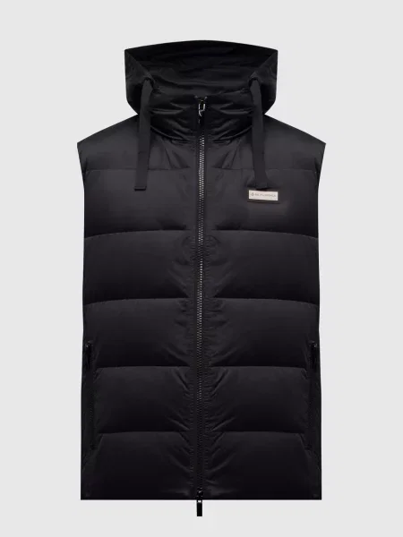 Пуховий жилет з логотипом Be Florence чорний