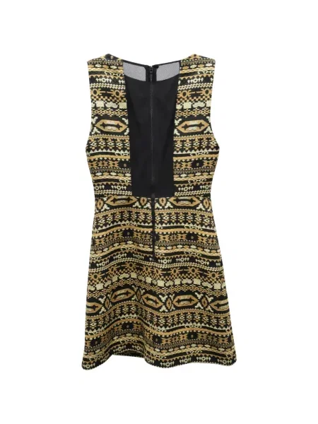 Rochie mini Alice + Olivia din jacard de costum negru