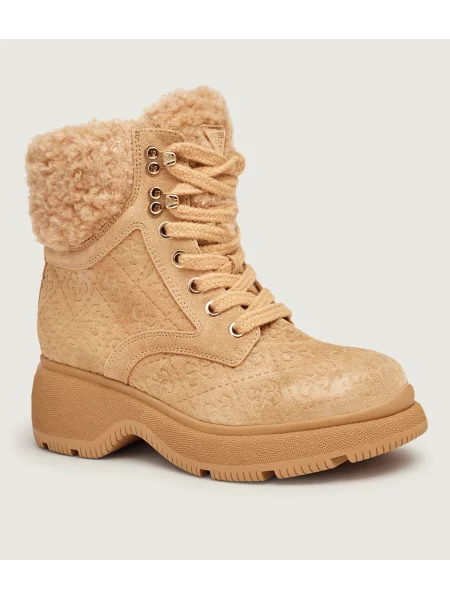Pantofi Guess din piele bej