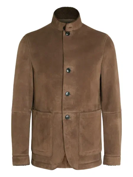 Яке Zegna кафяво