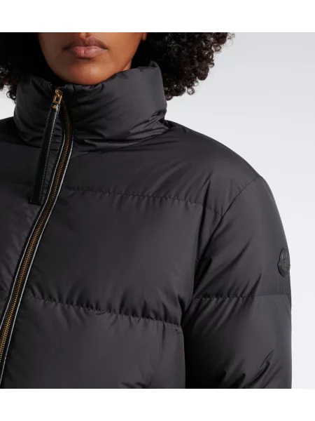 Geanta de piele Moncler negru