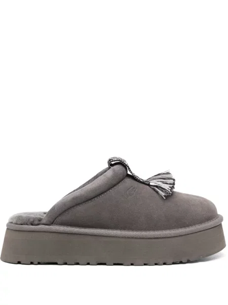 Papuci de casă Ugg din piele de căprioară gri