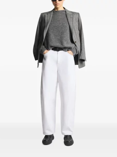 Pantaloni Fay cu 5 buzunare alb