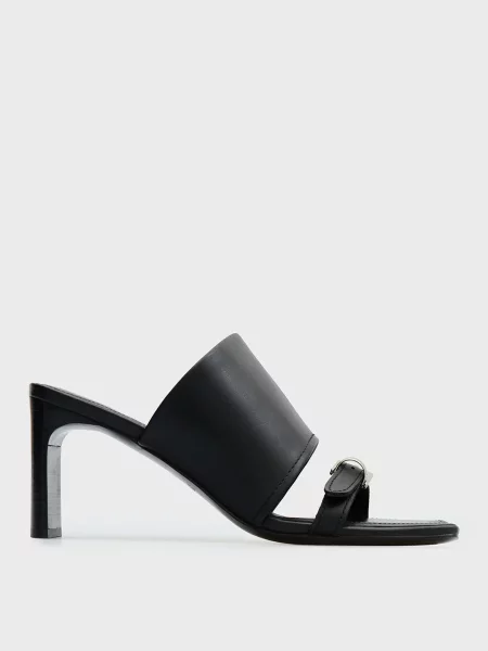 Кожаные мюли Prpy черные