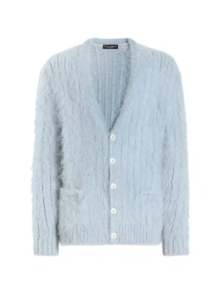 Cardigan Dolce & Gabbana de mohair gri