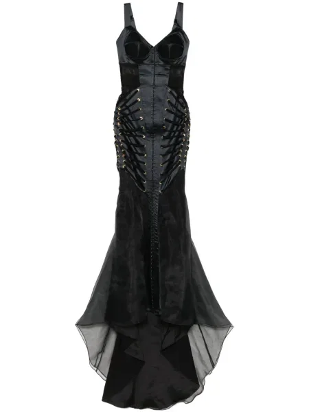 Rochie maxi Murmur de costum negru