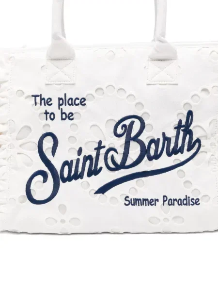 Geantă shopper Mc2 Saint Barth alb