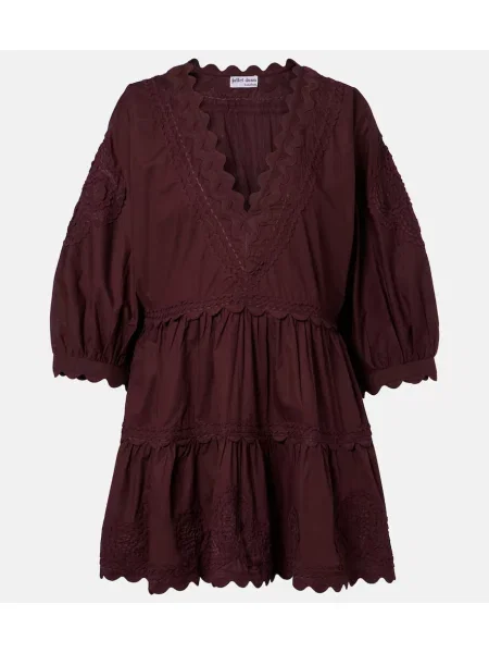 Rochie Juliet Dunn din poplin bordo