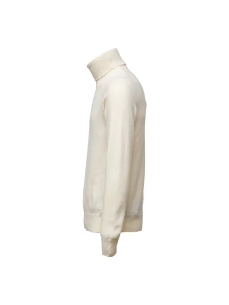 Sweter z golfem Zanone wełniany biały