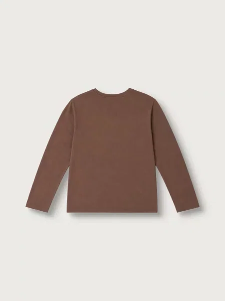 United Colors of Benetton tričko s dlhým rukávom detské hnedá