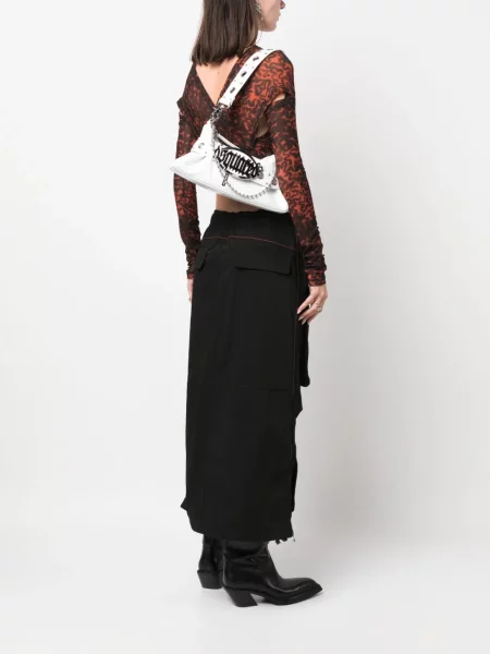 Geantă Dsquared2 din piele alb
