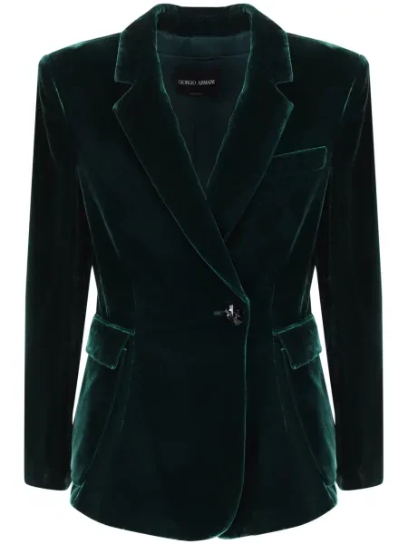 Sacou Giorgio Armani de catifea verde