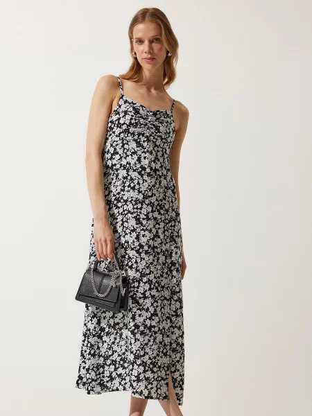 Happiness İstanbul Rochie de vară negru alb